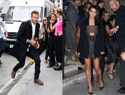 David Beckham Hadiri Pembukaan Butik Victoria, Kim Kardashian Superseksi