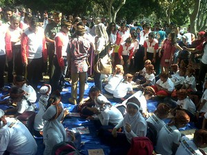 23 Korban Pedofilia Obar Ikut Pecahkan Rekor Permainan Tradisonal Anak