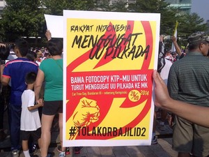 Pilkada DPRD Bunuh Demokrasi, Karangan Bunga Akan Ditebar di Depan Istana