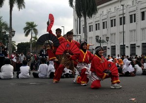 Gaya Pesilat Ketika Flashmob di Yogyakarta