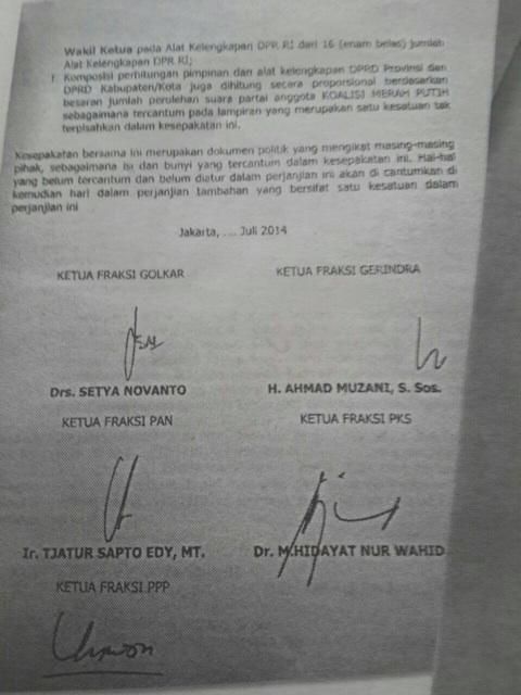  Contoh  Surat Kontrak Politik Tim Sukses  Kumpulan  Surat 