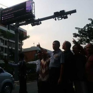 Dishub DKI Jakarta Perkenalkan ERP di Jalan Rasuna Said
