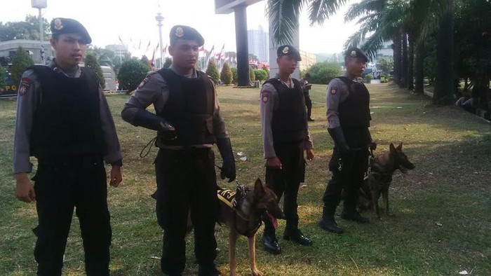 Peran Ganda Anjing Milik Kepolisian dalam Pengamanan Pelantikan di Gedung DPR