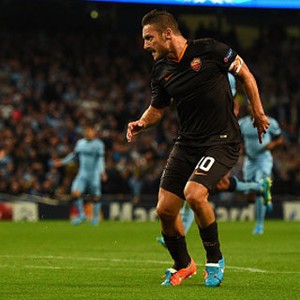 Kicauan City Tambah Motivasi Totti untuk Cetak Gol