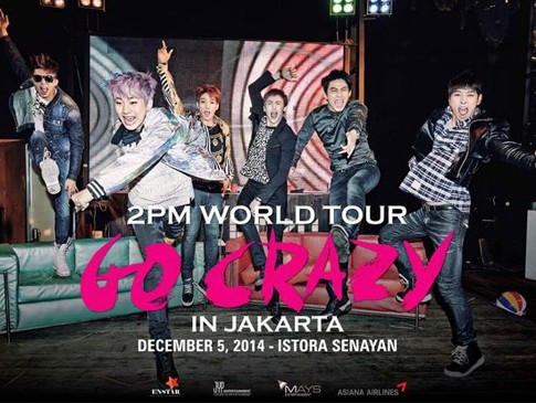 Harga Tiket Konser GO CRAZY! 2PM di Jakarta Mulai Rp 650 Ribu