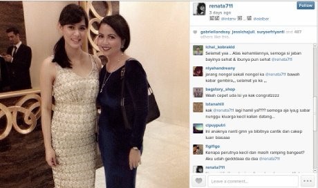 Renata Kusmanto Hamil Tiga Bulan