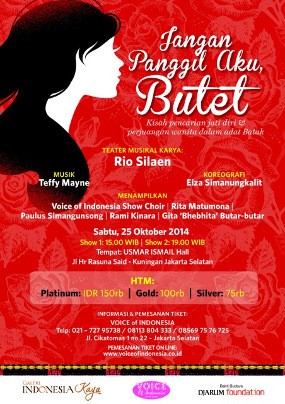 Jangan Panggil Aku Butet! Siap Pentas 25 Oktober