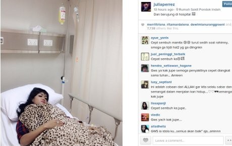 Dilarikan ke Rumah Sakit, Ada Apa dengan Kesehatan Julia Perez?