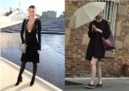 Miranda Kerr Tampil Tanpa Bra, Emma Stone Cantik Serba Hitam