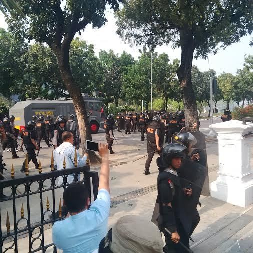 Kapolsek Gambir Terluka di Kepala Terkena Lemparan Batu FPI