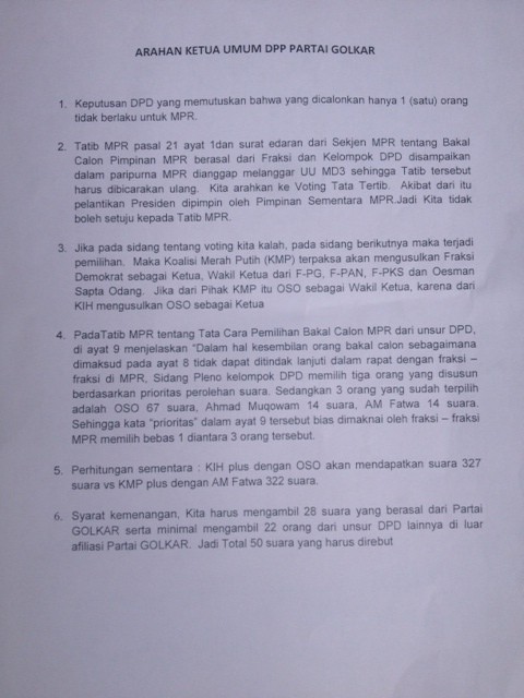 Ini Pasal Tatib MPR yang Ingin Diubah KMP Lewat 6 Arahan Ical