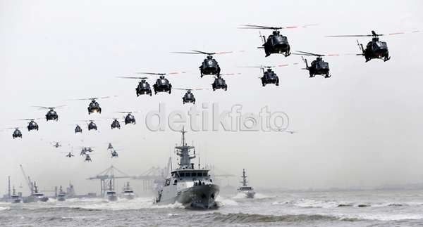 Helikopter Hingga Kapal Buatan BUMN Unjuk Gigi di HUT TNI