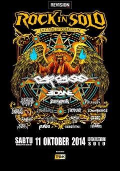 Tujuh Belas Band Cadas Siap Beraksi di Rock in Solo 2014 Akhir Pekan Ini