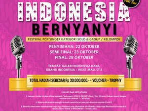 Festival Indonesia Bernyanyi Digelar Tepat di Hari Sumpah Pemuda