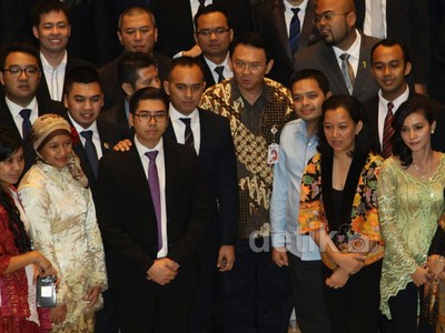 Ahok Kukuhkan Anggota Baru Hipmi Jaya