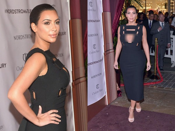 Lagi, Kim Kardashian Pamer Belahan Dada