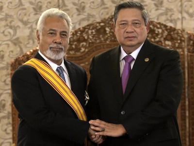Presiden Filipina dan PM Timor Leste Terima Adipurna