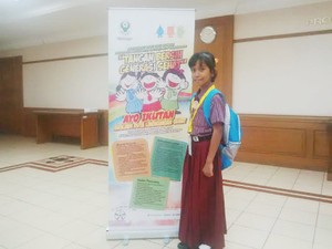 Dengan Lagu, Duta Lingkungan Hidup Ini Ajak Cuci Tangan Pakai Sabun