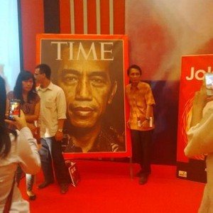 Banner Majalah TIME Ber-cover Jokowi A New Hope Dipajang di Balai Kartini