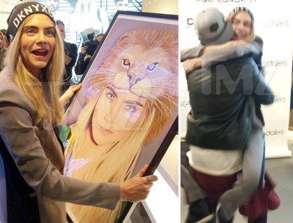 Muah! Cara Delevingne Cium Bibir Penggemar