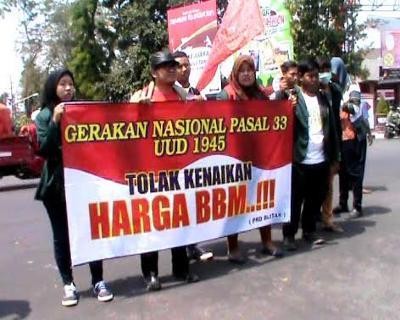 Mahasiswa Blitar Ingatkan Jokowi Tidak Naikkan Harga BBM