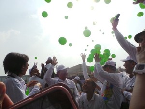 Lepaskan Balon, Wamenkes Buka Peringatan Hari Cuci Tangan Pakai Sabun Sedunia
