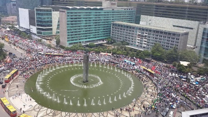 Ini Lautan Massa di Bundaran HI