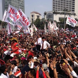 Cerita Karyawan yang Disuruh Bosnya untuk Turun ke Jalan Lihat Pawai Jokowi-JK