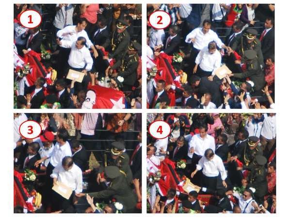 Warga Sodorkan Amplop ke Jokowi-JK di Tengah Kerumunan Kirab, Apa Isinya?