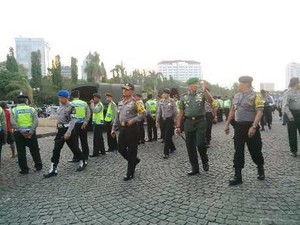 1.900 Polisi Siaga di Acara Syukuran Jokowi-JK di Monas