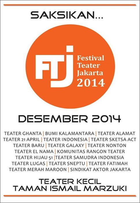 Festival Teater Jakarta ke-42 Digelar Desember 2014