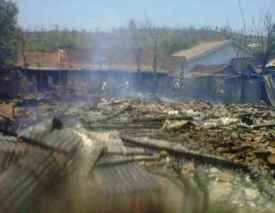 9 Rumah Warga & Satu Kandang Ternak Dilalap Api