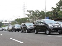    Diluar Jakarta, sebanyak 1.400 unit Xenia di berbagai kota juga melakukan konvoi sejak dari titik keberangkatan hingga titik akhir di area masing-masing. (istimewa/dok Daihatsu).