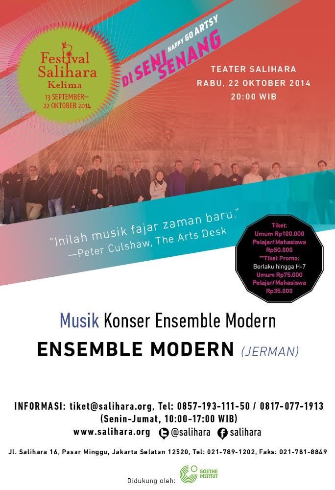 Festival Salihara 2014 Ditutup dengan Konser Ensemble Modern