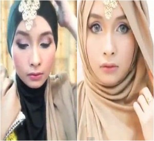 Tutorial Hijab dengan Aksesori untuk ke Pesta Pernikahan Ala Ellend Muzakky
