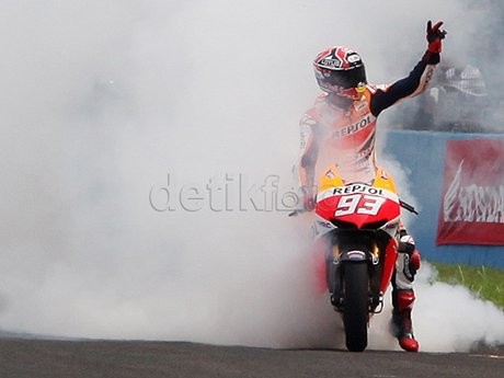 Dag-dig-dug Saat Balapan dengan Marc Marquez dan Pedrosa di Sentul