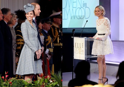 Kate Middleton Tampil Perdana Sejak Hamil Kedua, J-Law Cantik Bergaun Mini