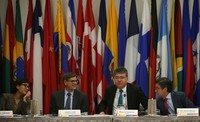 Saat Sri Mulyani Duduk Sejajar Dengan Bos IMF dan Menkeu AS