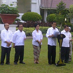 Ini Susunan Lengkap Kabinet Kerja Jokowi-JK