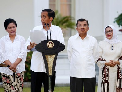 Kabinet Kerja Jokowi Resmi Diumumkan