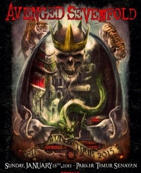 Avenged Sevenfold Manggung (Lagi) di Jakarta 18 Januari 2015
