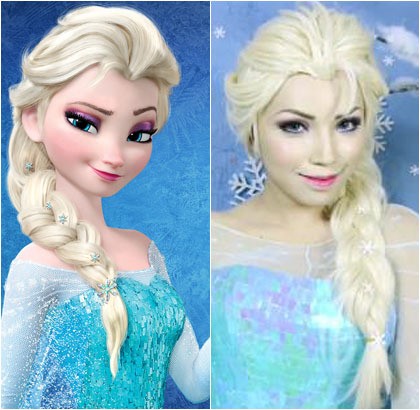 Inspirasi Make up Halloween Dari Film Elsa Frozen 