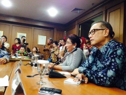 Kelincahan Menteri Susi Hari Ini: Bertemu Kadin, Jonan, Hingga Rapat Bareng KSAL
