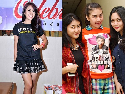 Rok Mini Hitam Anisa Rahma, Syahnaz Tampil Tanpa Make-up