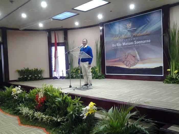 Dahlan Ajak Wartawan Balapan Turun Tangga Gedung Kementerian BUMN