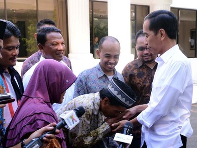 Presiden Jokowi Terima Orangtua M Arsad
