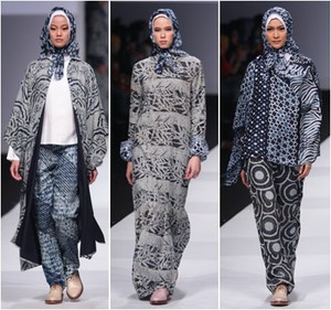 NurZahra Tampilkan Busana Muslim Batik yang Chic dan Etnik