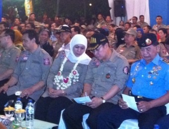 Dihadiri Mensos, Apel Siaga Bencana di Kalsel Berlangsung Meriah