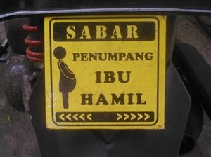 Sabar, Penumpang Ibu Hamil