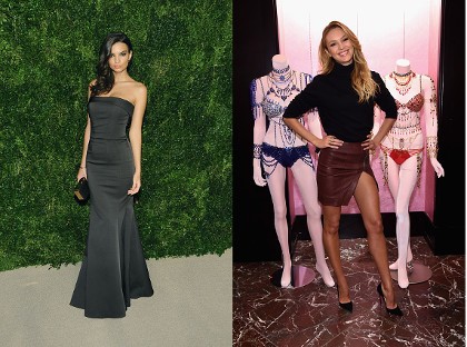 Emily Ratajkowski Seksi Bergaun Strapless, Candice Swanepoel Pamer Paha